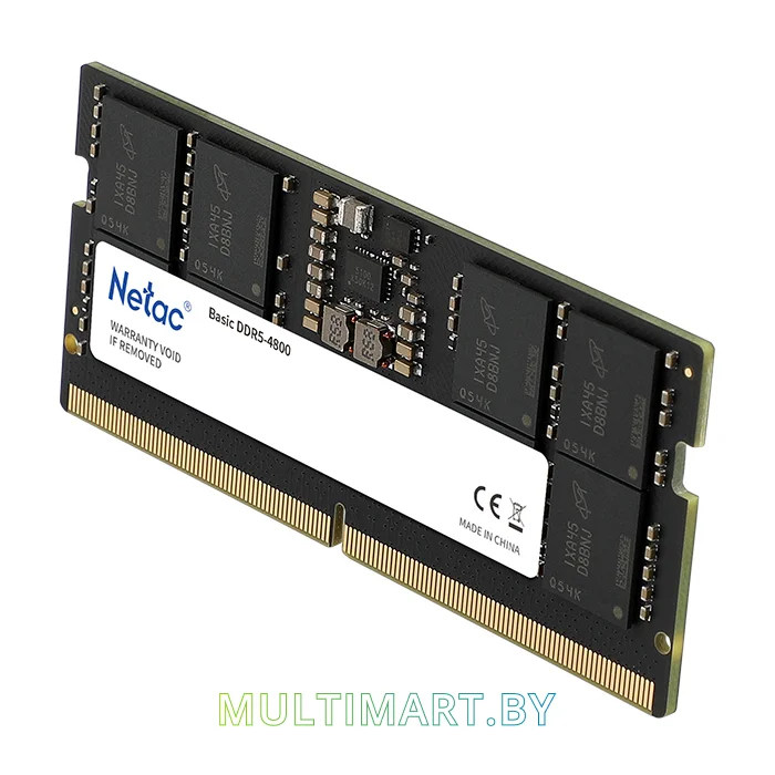Оперативная память Netac Basic 16GB SODIMM DDR5 PC5-38400 (NTBSD5N48SP-16)
